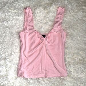 White Fox Tank in Pink